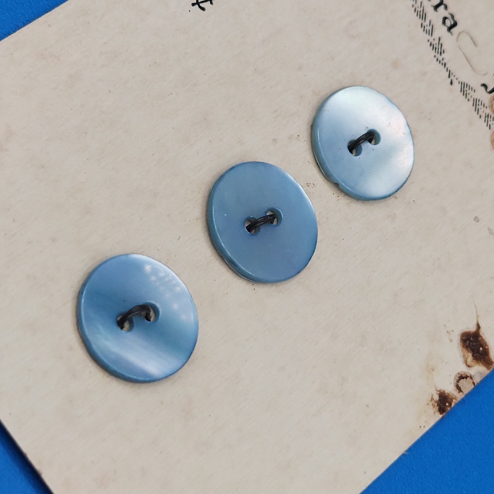 Vintage Unused Lansing and Ultra Kraft NEW Buttons Blue Brown Khaki